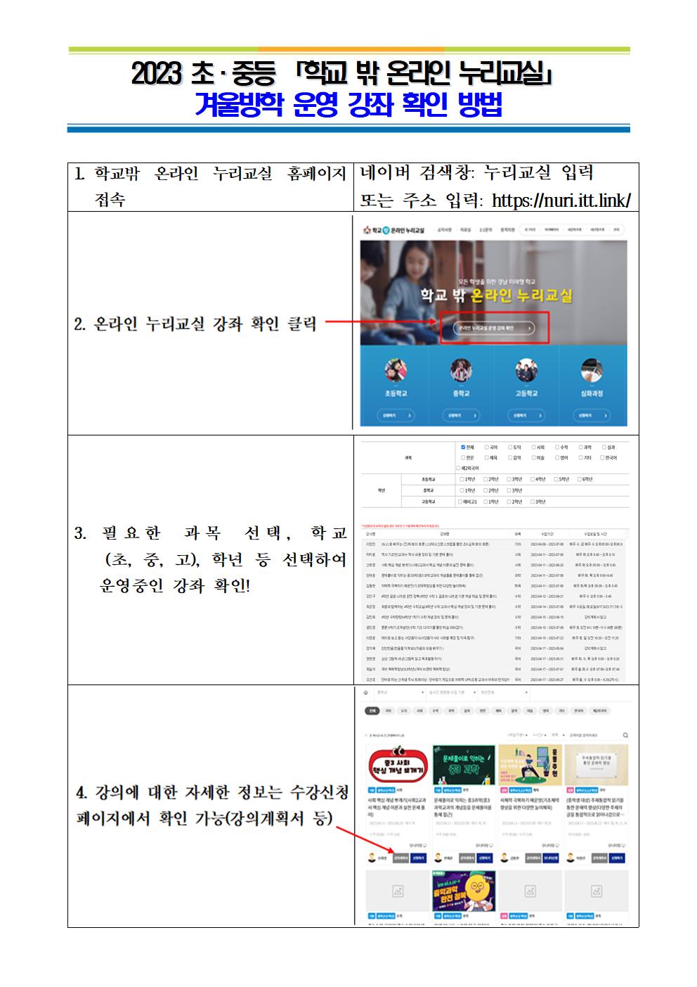 2023. 학교 밖 온라인 누리 교실 겨울방학 강좌 안내002.jpg